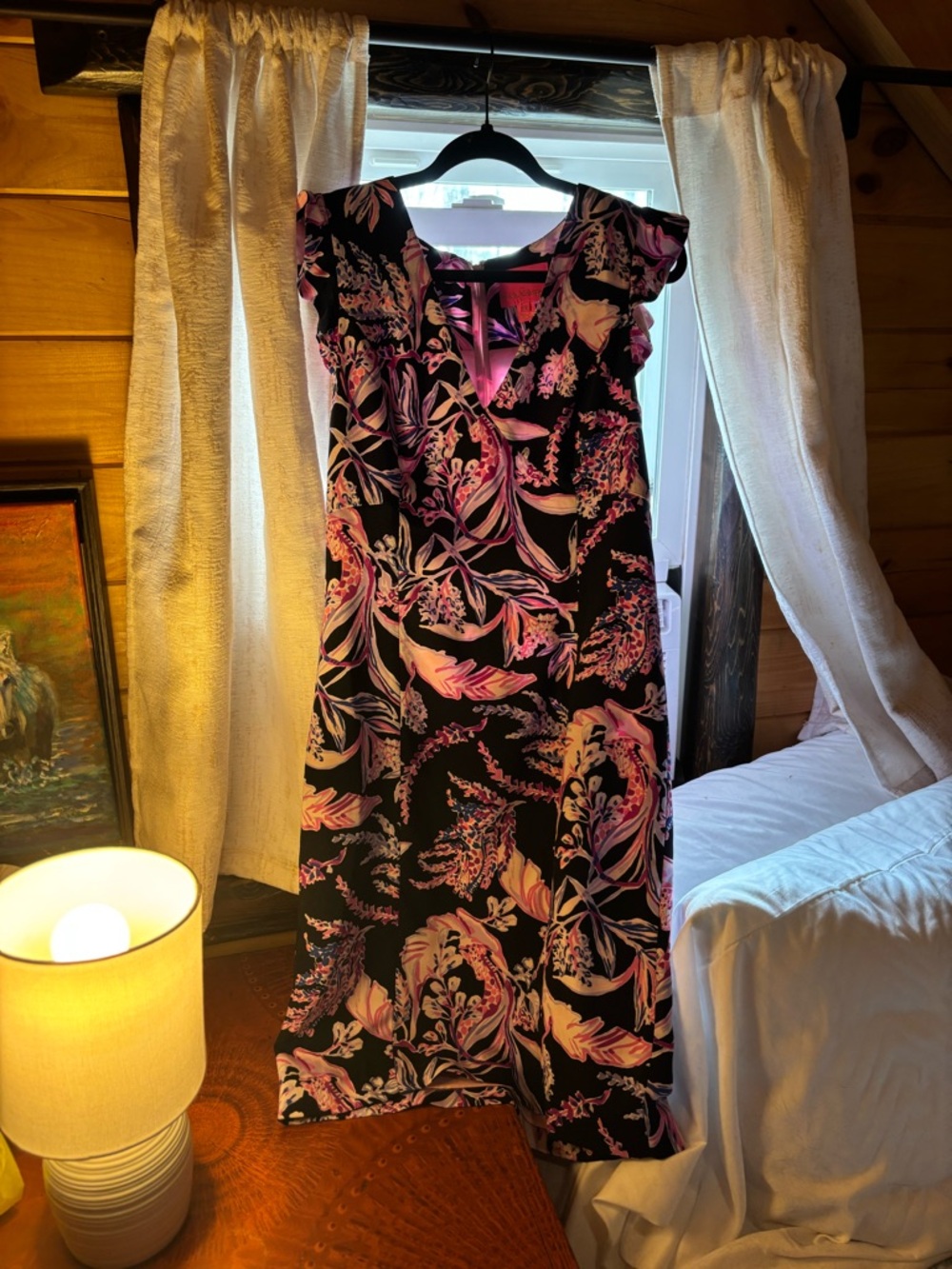 Lilly Pulitzer Onyx Wild Within Mina Stretch Shift Dress
